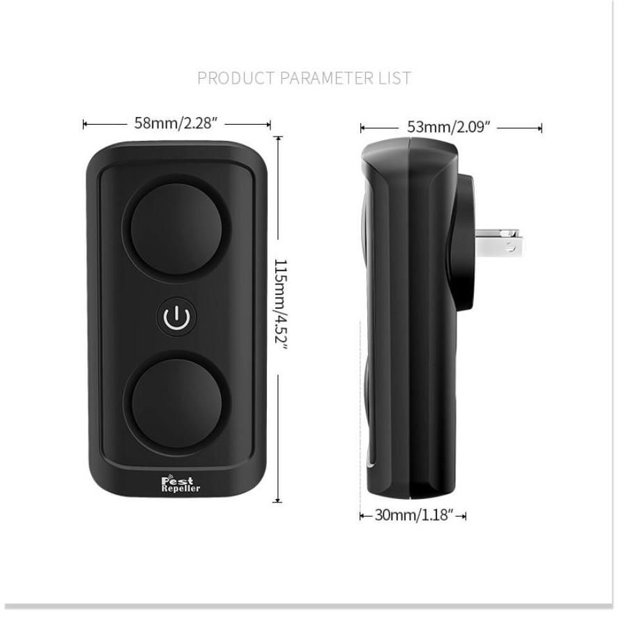 Máy đuổi chuột côn trùng siêu âm PEST REPELLER 200m²