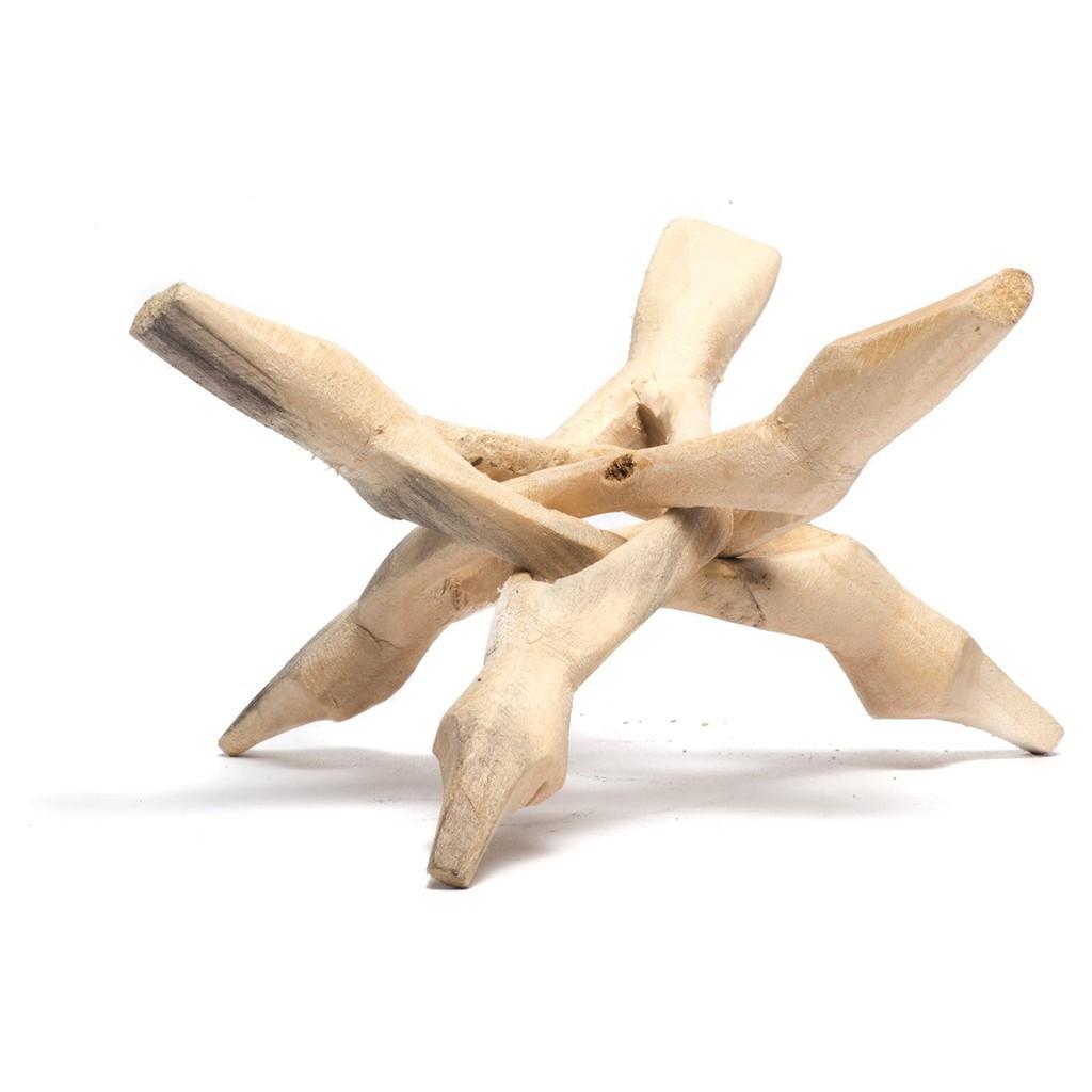 CHÂN ĐẾ GỖ giá gỗ 3 chân đựng vỏ sò - Đĩa ốc xà cừ đốt xô thơm Wooden Cobra Stand