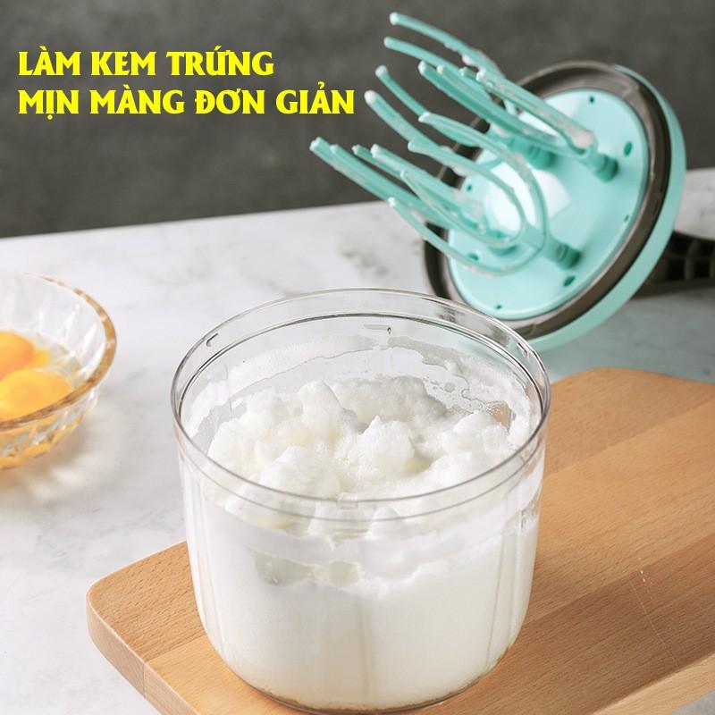 Máy Đánh Trứng Mini - Máy Đánh Kem Thủ Công - Dụng Cụ Làm Bánh Thông Minh Tiện Lợi