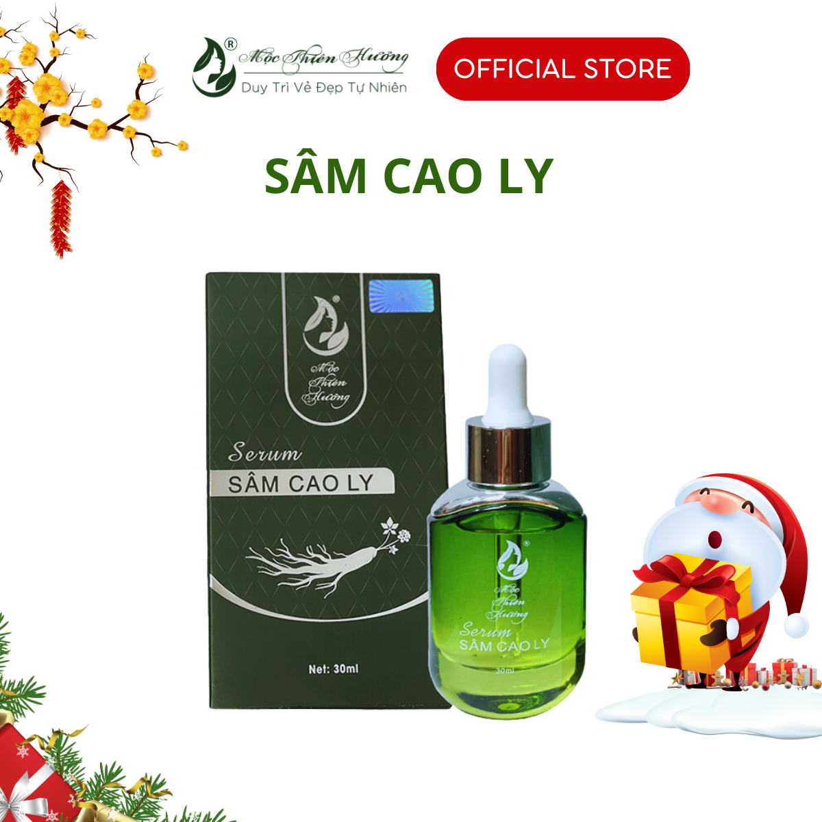 Serum Sâm Cao Ly Dưỡng Trắng, Mịn Da Mộc Thiên Hương 30ml