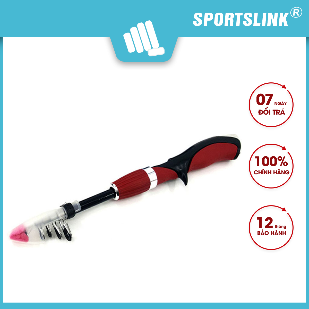 Bộ cần câu cá 1m5 kèm máy câu 2000 chuyên dụng Sportslink