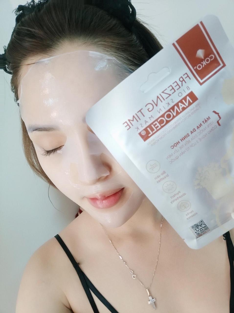 Hộp 7 mặt nạ da sinh học ngăn ngừa lão hóa COKO freezing time Bio Skin Nanocell Mask