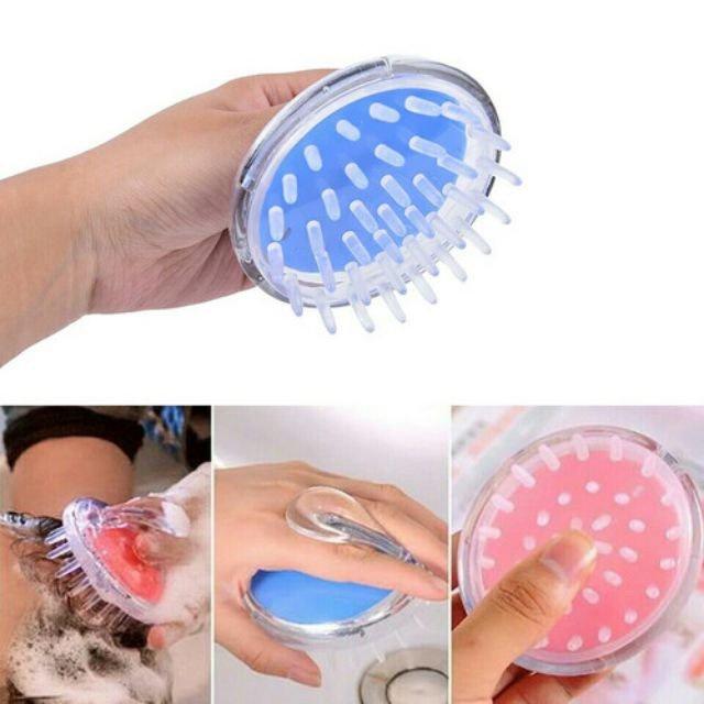 Lược gội đầu Silicone tiện dụng - mát xa da đầu - giảm rụng tóc - kích thích mọc (chất lượng cao)