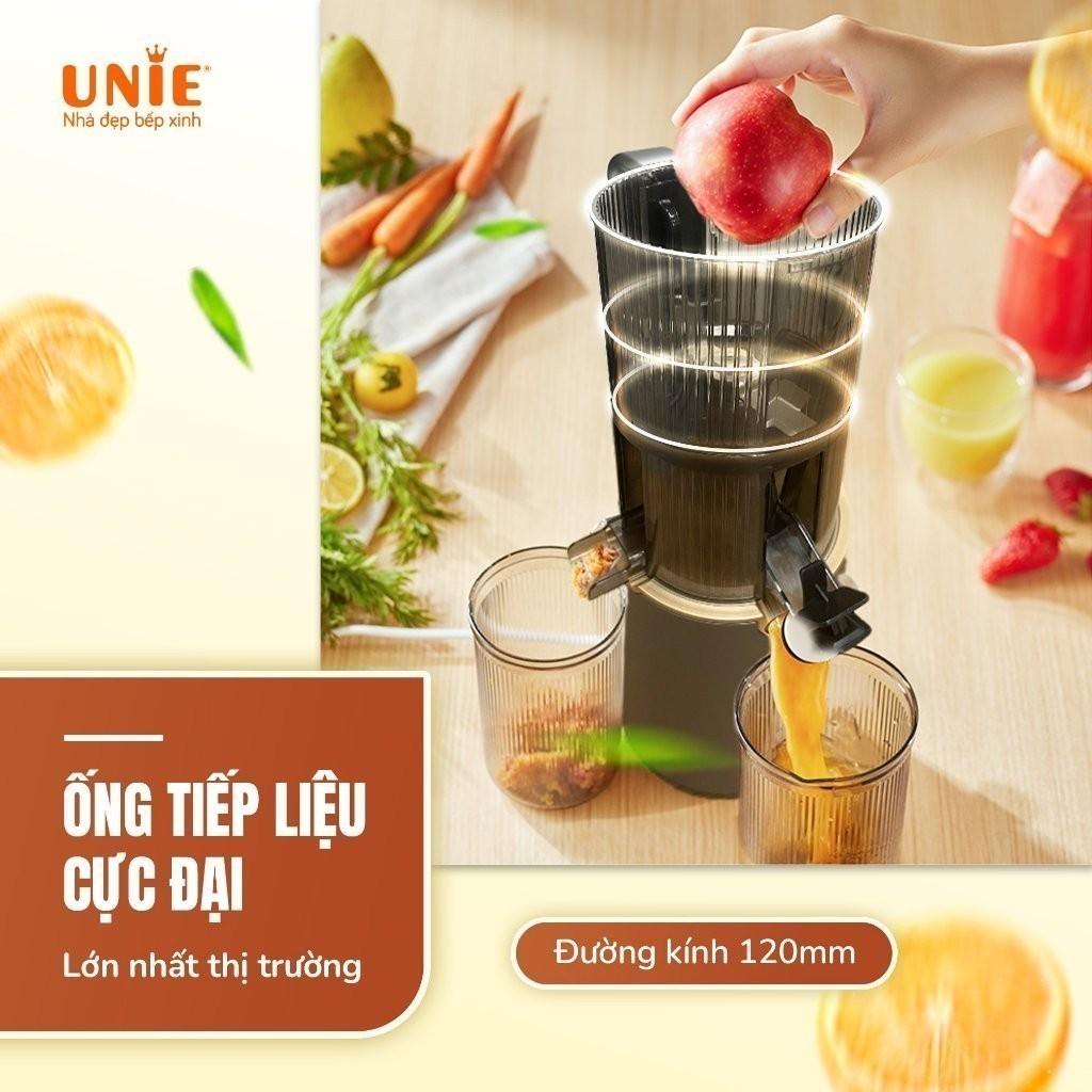 Máy ép chậm UNIE USJ866 công nghệ ép tươi cao cấp, công suất 200W, ống tiếp nhiên liệu cực lớn, ép nguyên trái, Bảo hành 12 tháng- hàng chính hãng