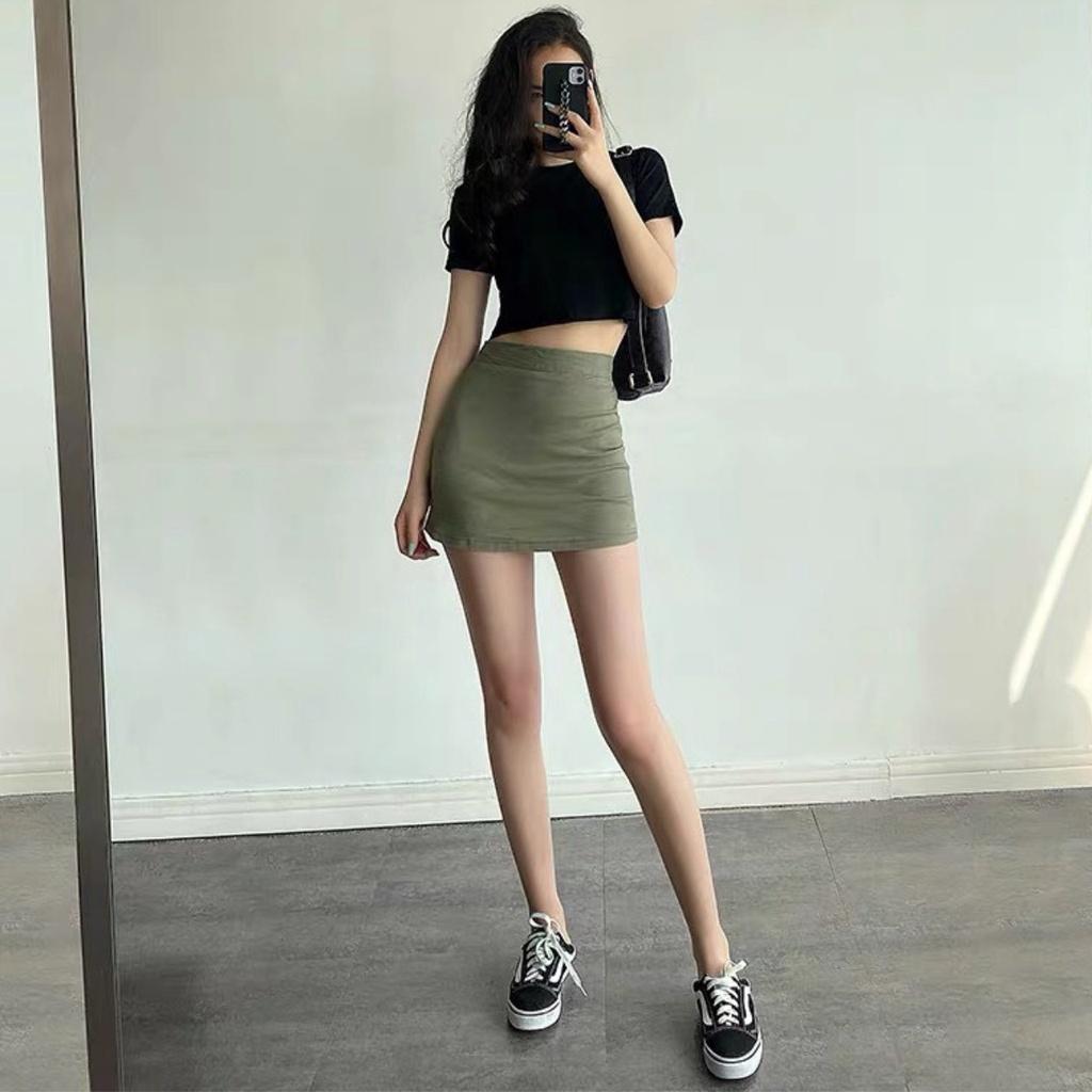 Áo croptop thun ngắn tay ôm body năng động