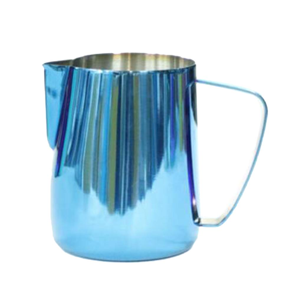 Milk Frothing Pitcher Jug, Stainless Steel, Suitable for Coffee, Latte and Frothing Milk, Coffee Milk Serving Jug for Kitchen Restaurant