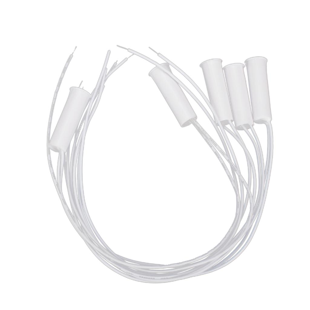 5pcs White Recessed Window Door Contact Switch Alarm