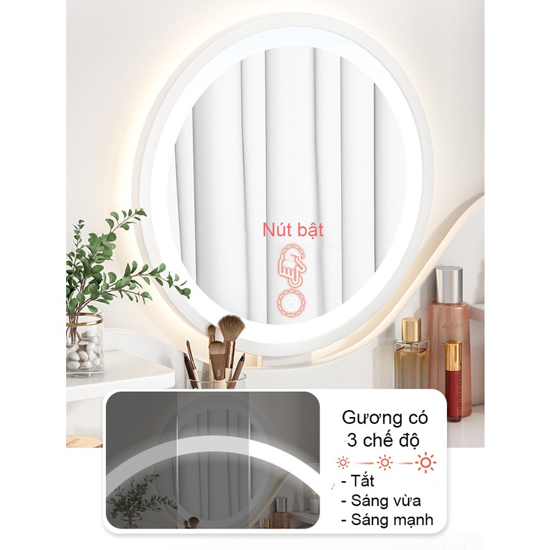 Bàn Trang Điểm LED FUNA Có Nút Cảm Ứng - AK11 dùng để trang điểm hoặc decor ( chưa gồm ghế