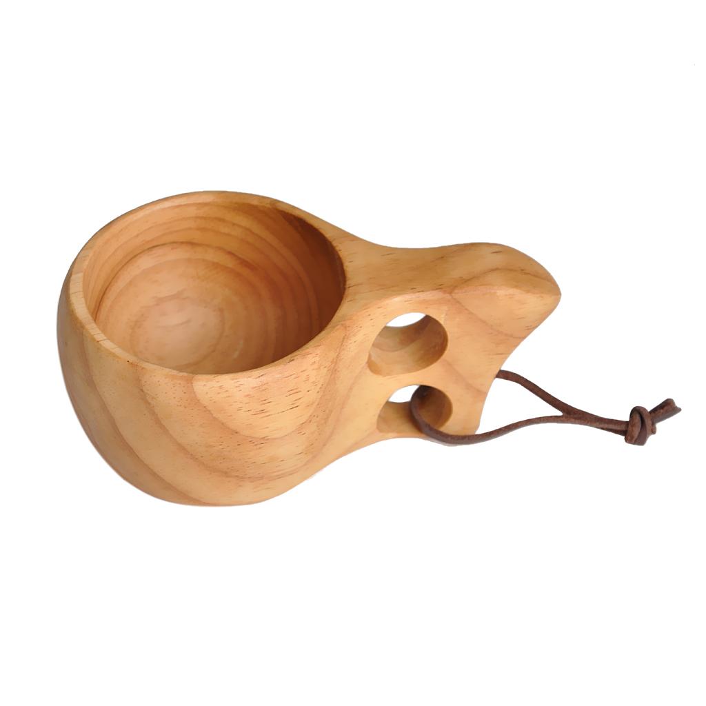 6X Wooden Cup Handmade Coffee Tea Beer Juice Milk Mug Drink 15*9*5.5cm