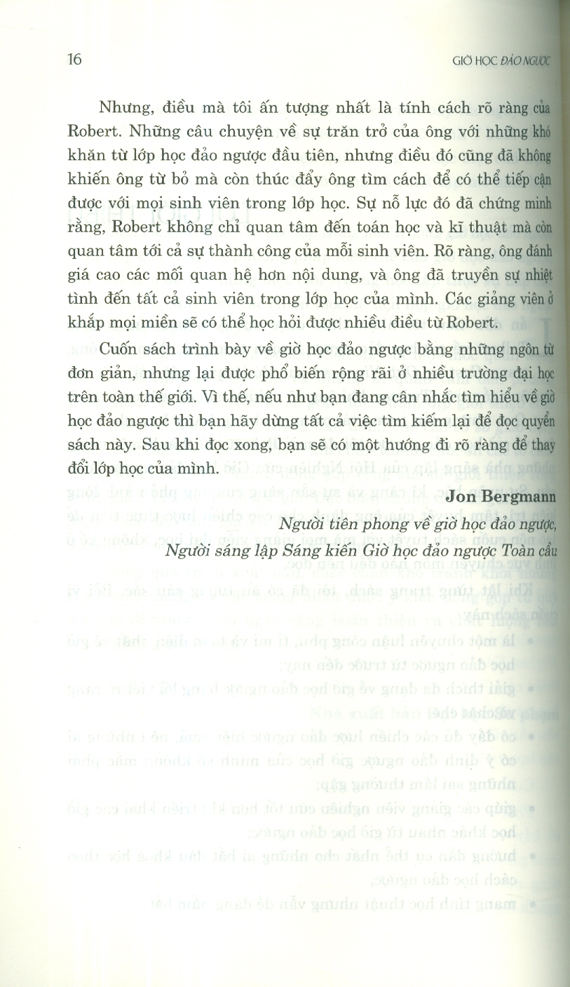 Giờ Học Đảo Ngược - Hướng Dẫn Dành Cho Cơ Sở Giáo Dục (Bìa mềm)