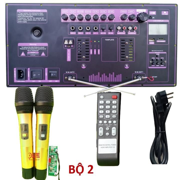 Mạch loa kéo Reverb 2 kênh kèm micro, mạch loa kéo kèm micro