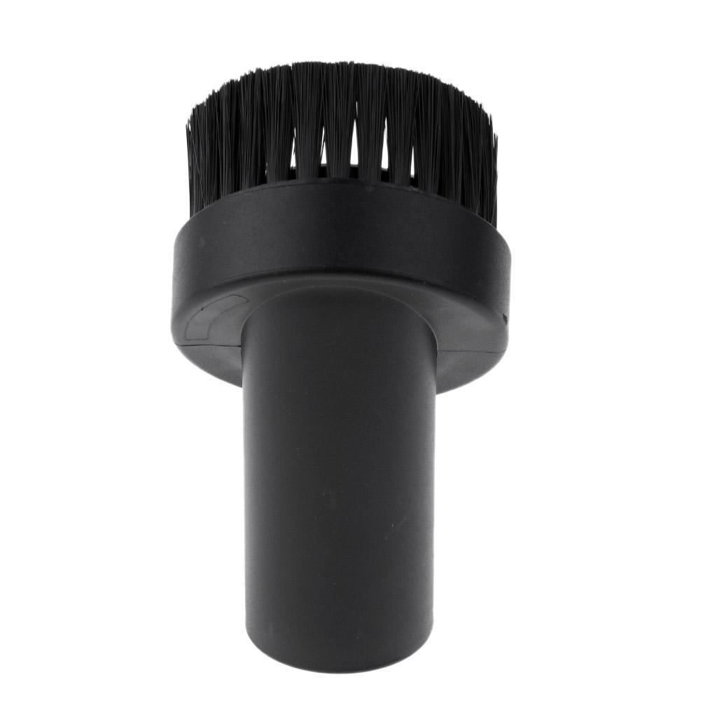2X 32mm/1.25" Dia. Round Vacuum Bristle Brush Dust Brush Short_25mm Bristle