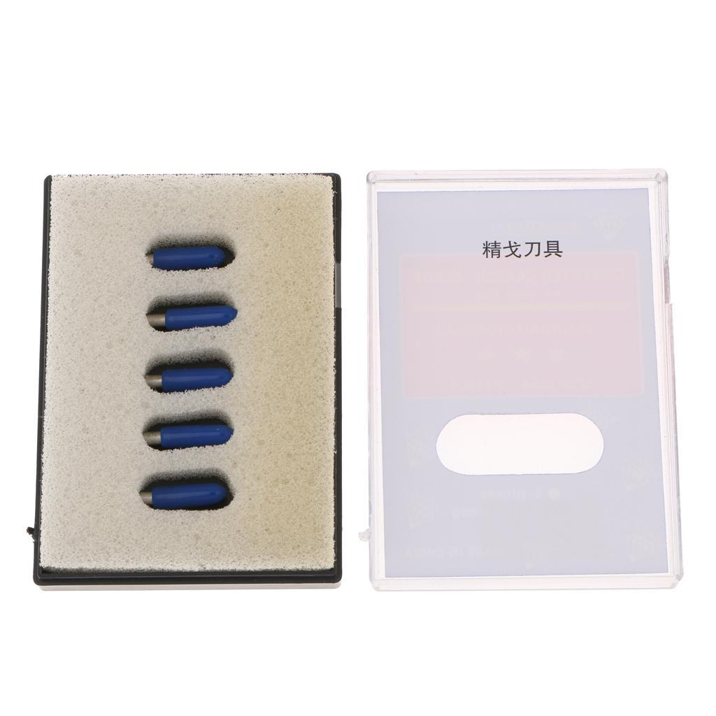 5 PCS LOLINE Lettering/Computer Lettering Blades Tungsten Steel Cutter