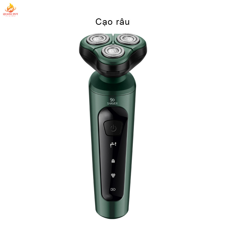 Máy cạo râu 3 lưỡi cạo sạch 100% sạc pin tiện lợi, 3 lưỡi mài sắc tự động