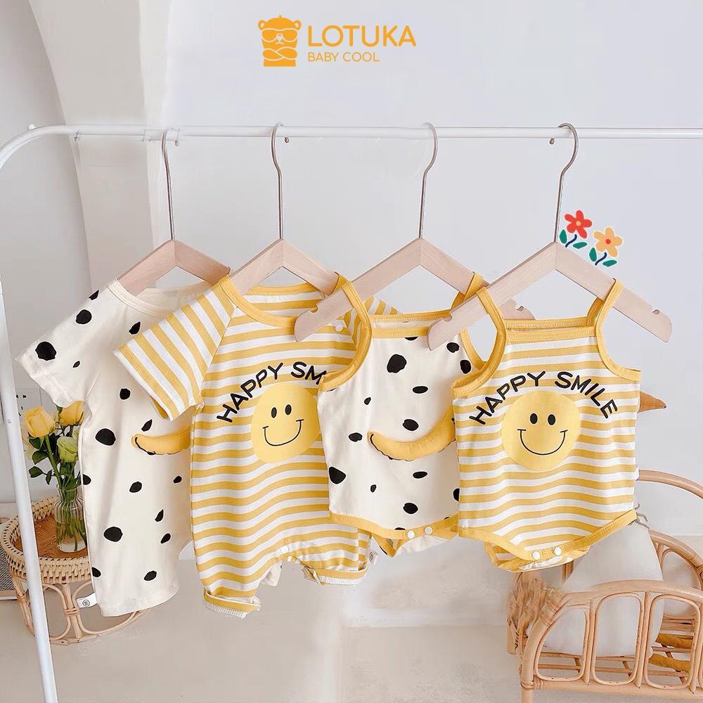 Body đùi bé trai bé gái, bodysuit cho bé LOTUKA dễ thương, body chip mẫu quần sơ sinh từ 3-12kg