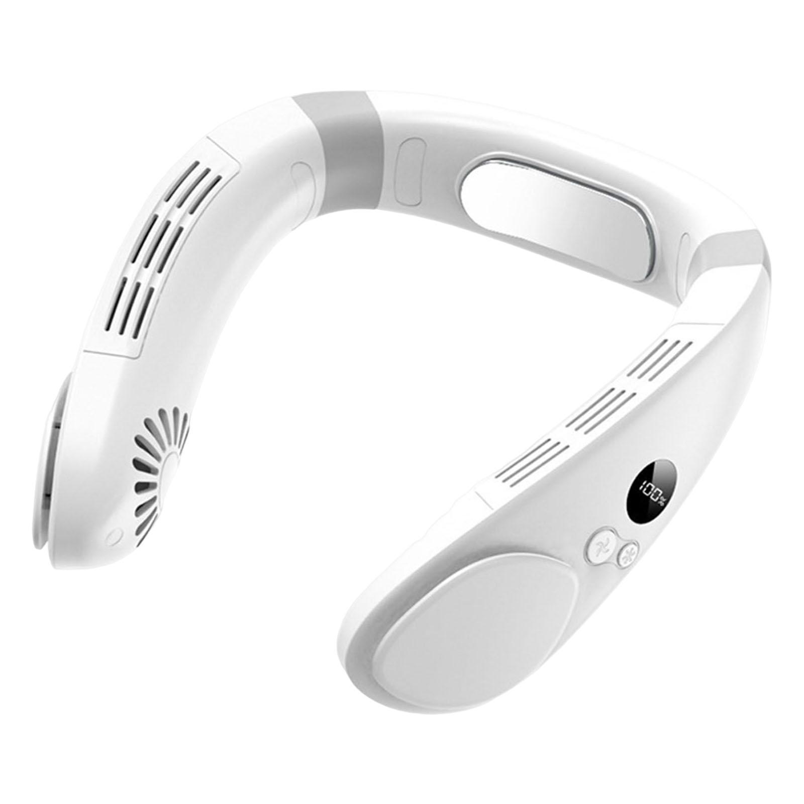 Portable Neck Fan, Bladeless Fan Air Cooler Fan ,Air Purifier ,4400mAh Rechargeable ,Hanging Neck Fan for Home Office Indoor Outdoor Classroom