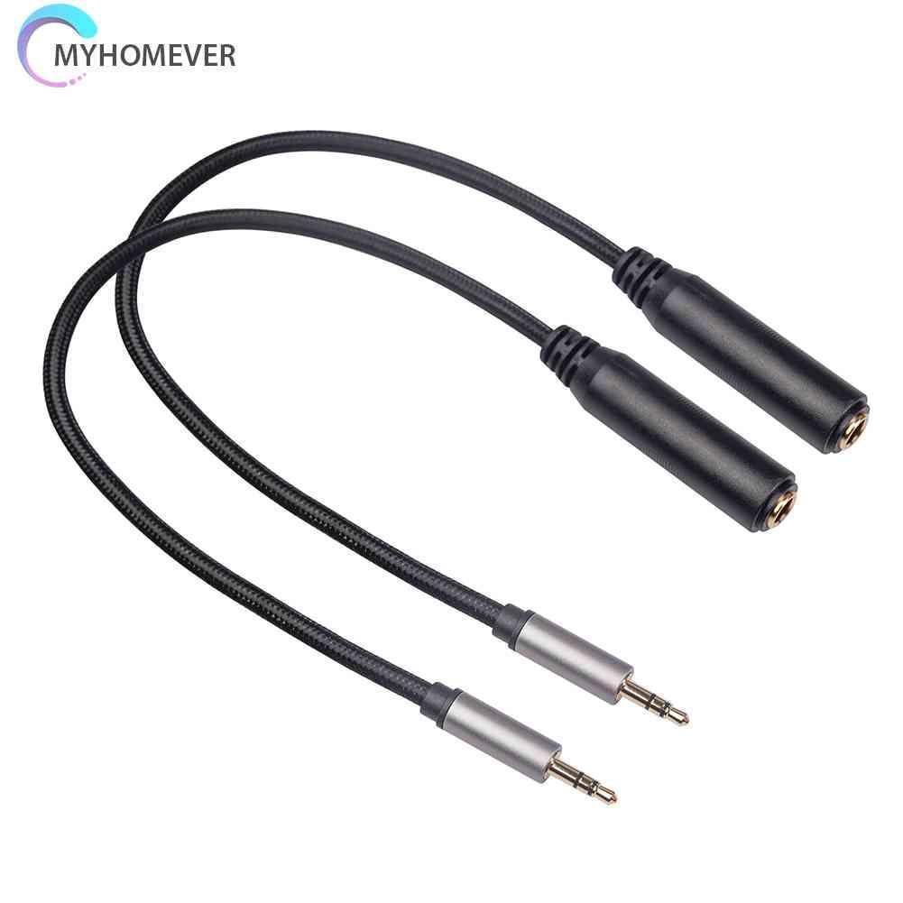 Set 2 Dây Cáp Âm Thanh Chuyển Đổi Đầu Cắm 3.5mm Sang Ổ Cắm 6.35mm Chuyên Dụng Cho Điện Thoại