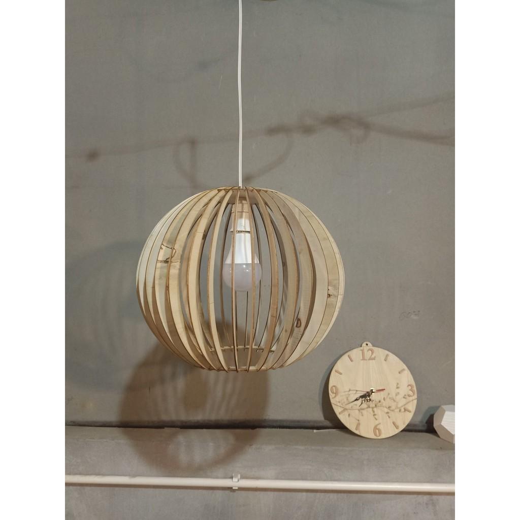Đèn Gỗ DIY 094 đèn trang trí thả trần