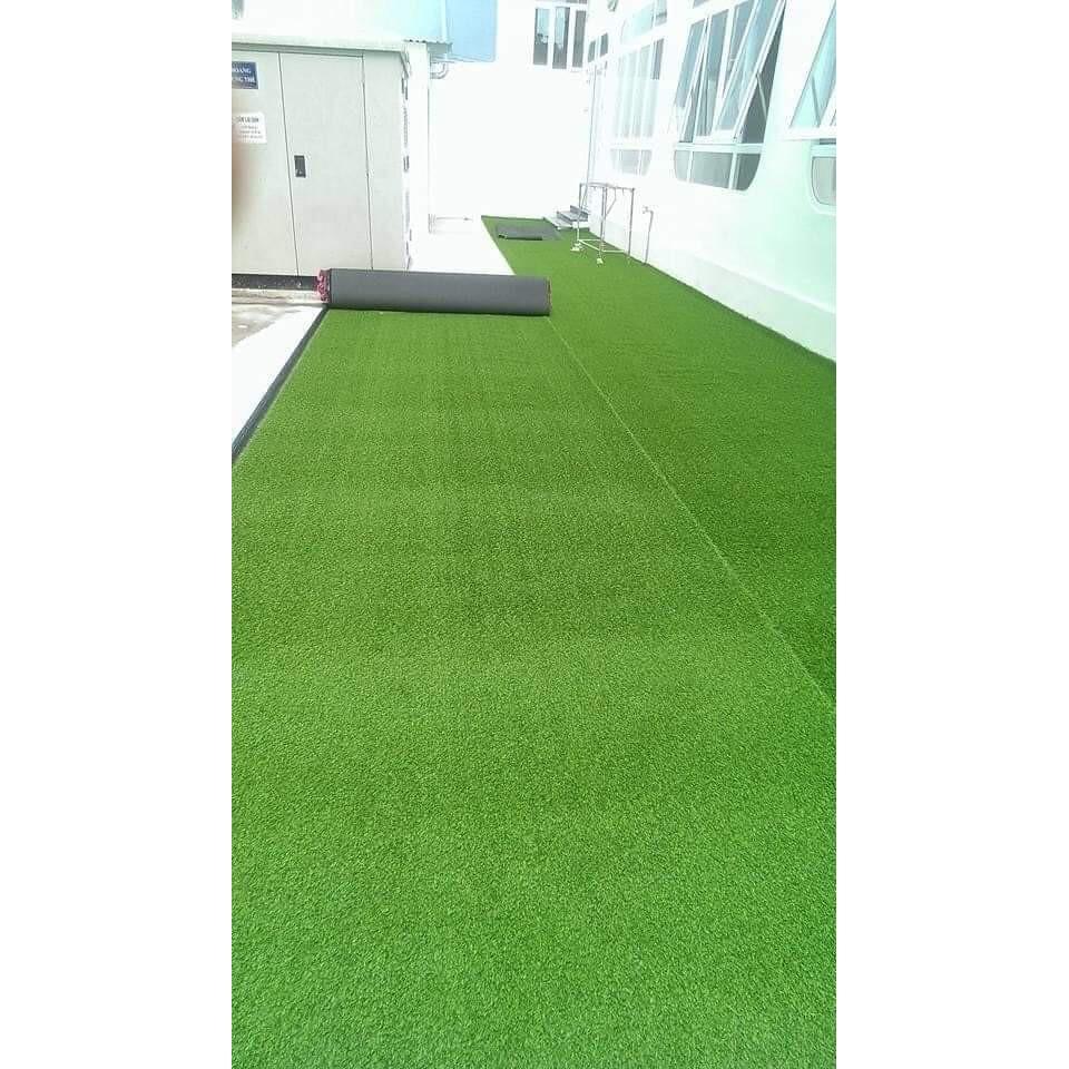 Thảm cỏ nhân tạo sân vườn 1,5cm xanh non loại thường combo 10m2 rộng 2m x5m =10m giá rẻ