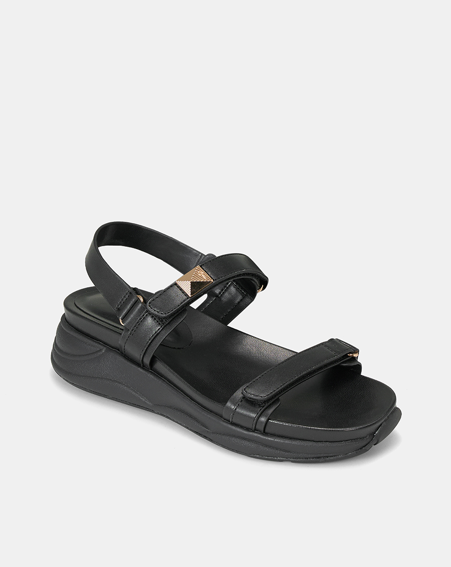 Giày Sandal Nữ 5cm Thời Trang JUNO Thể Thao Phối Khoá Trang Trí SD05103