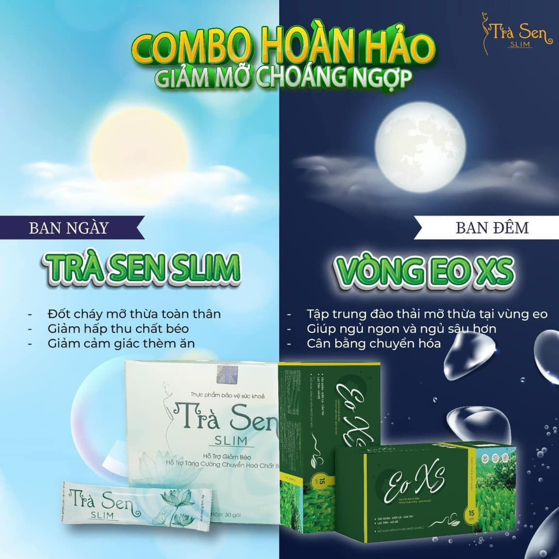 Thực phẩm bổ sung Eo XS - Liệu trình 15 ngày - Đánh bay mỡ thừa vùng eo
