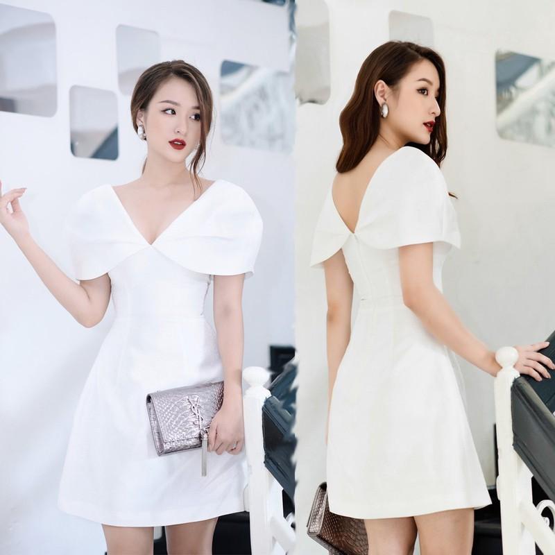 ĐẦM CỔ V BẸT VAI SANG CHẢNH