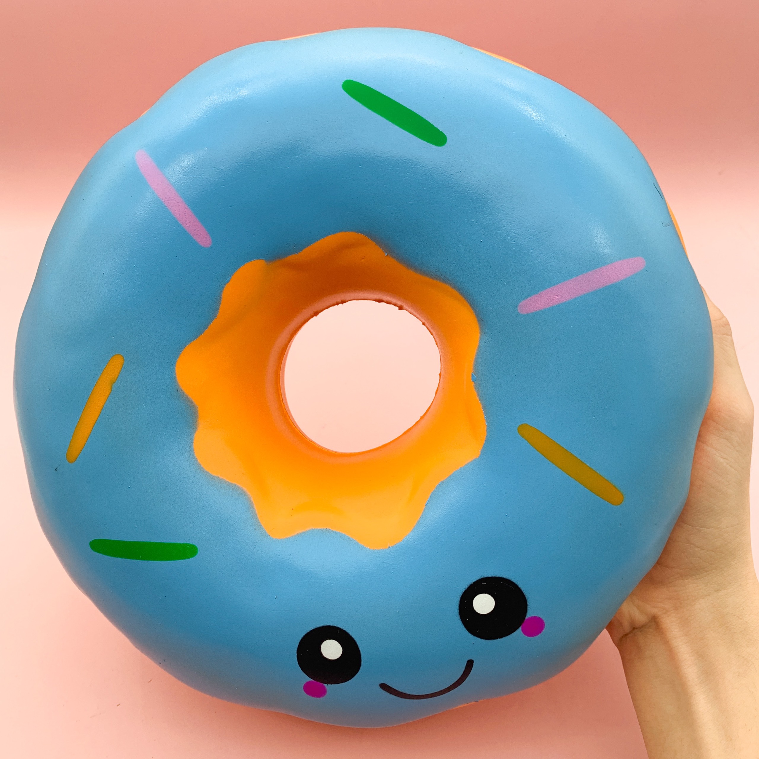 Squishy Bánh Donut Khổng Lồ Kích Thước 24cm Chậm Tăng Có Mùi Thơm Nhẹ