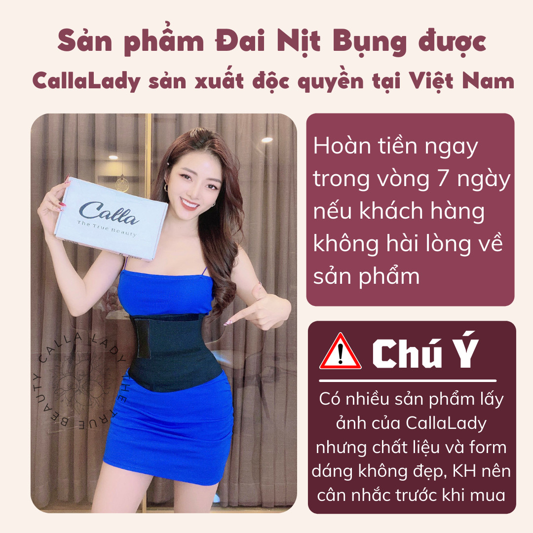 Đai Nịt Bụng Callalady Đai Định Hình Bụng Chống Cuộn Siết Eo Gen Bụng Giảm Mỡ Sau Sinh Dễ Sử Dụng Thông Thoáng Co Giãn