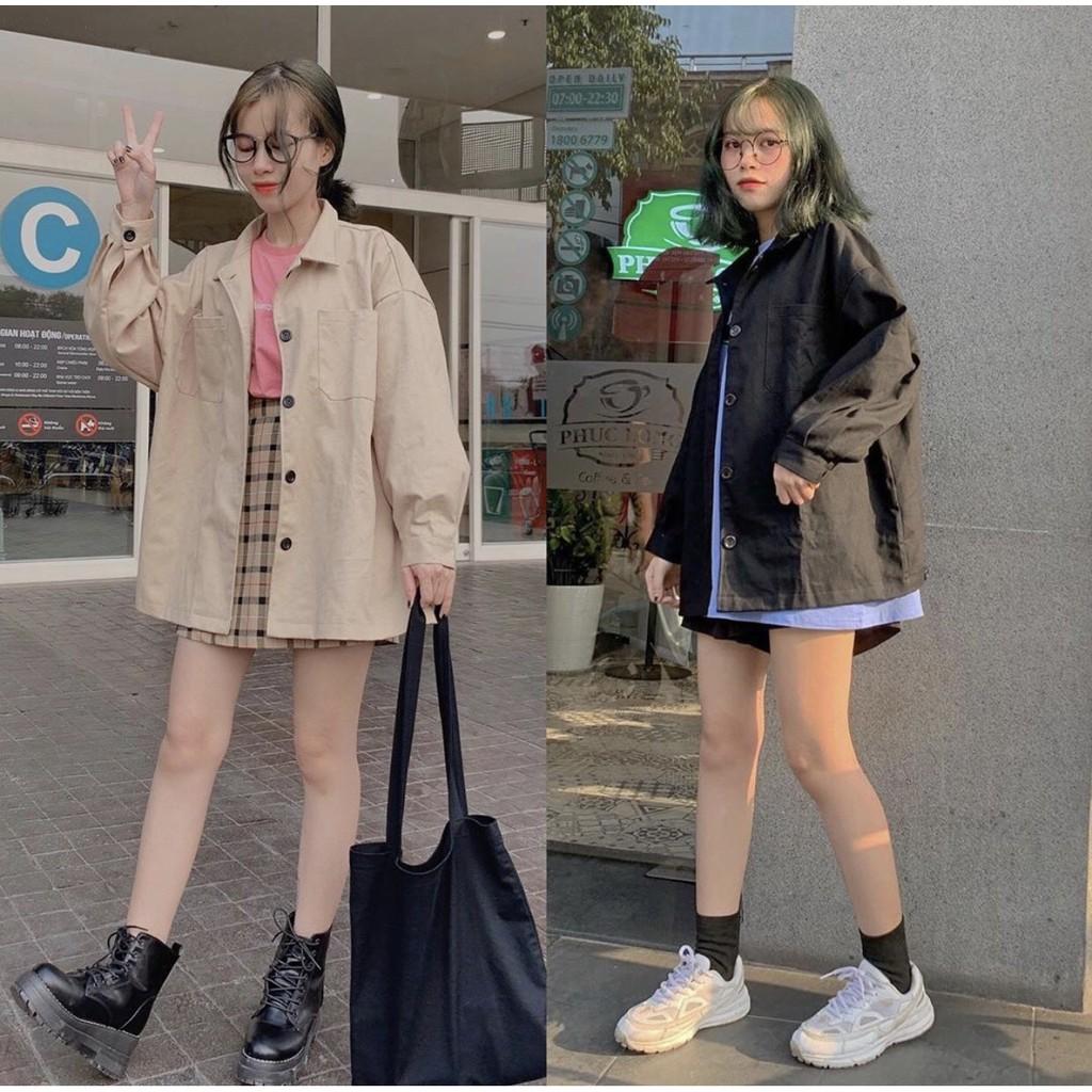 Áo Khoác KAKI SIMPLE JACKET Ulzzang Unisex