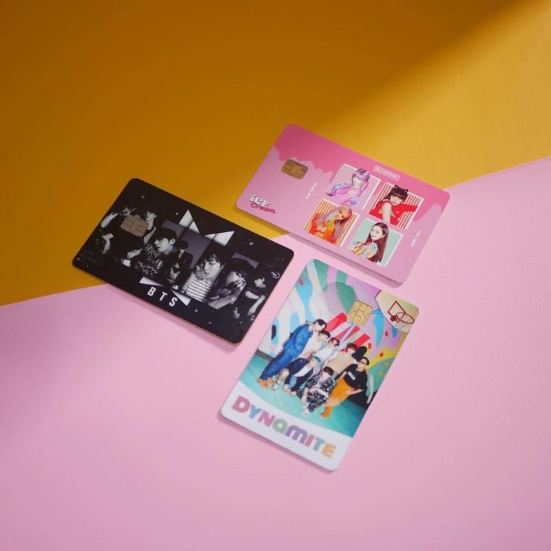 BTS x BLACKPINK | Miếng Dán Skin Thẻ ATM, Thẻ Ngân Hàng, Thẻ Xe, Thẻ Chung Cư Sticker Card - Skin Card