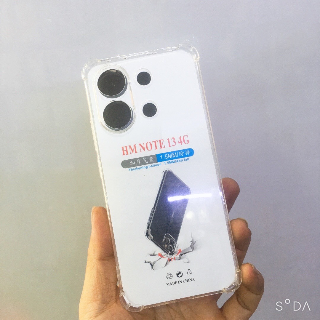 Hình ảnh Ốp lưng cho Xiaomi Redmi Note 13 4G dẻo trong TPU chống sốc 4 góc cạnh Kai Nguyễn( Hàng chính hãng)