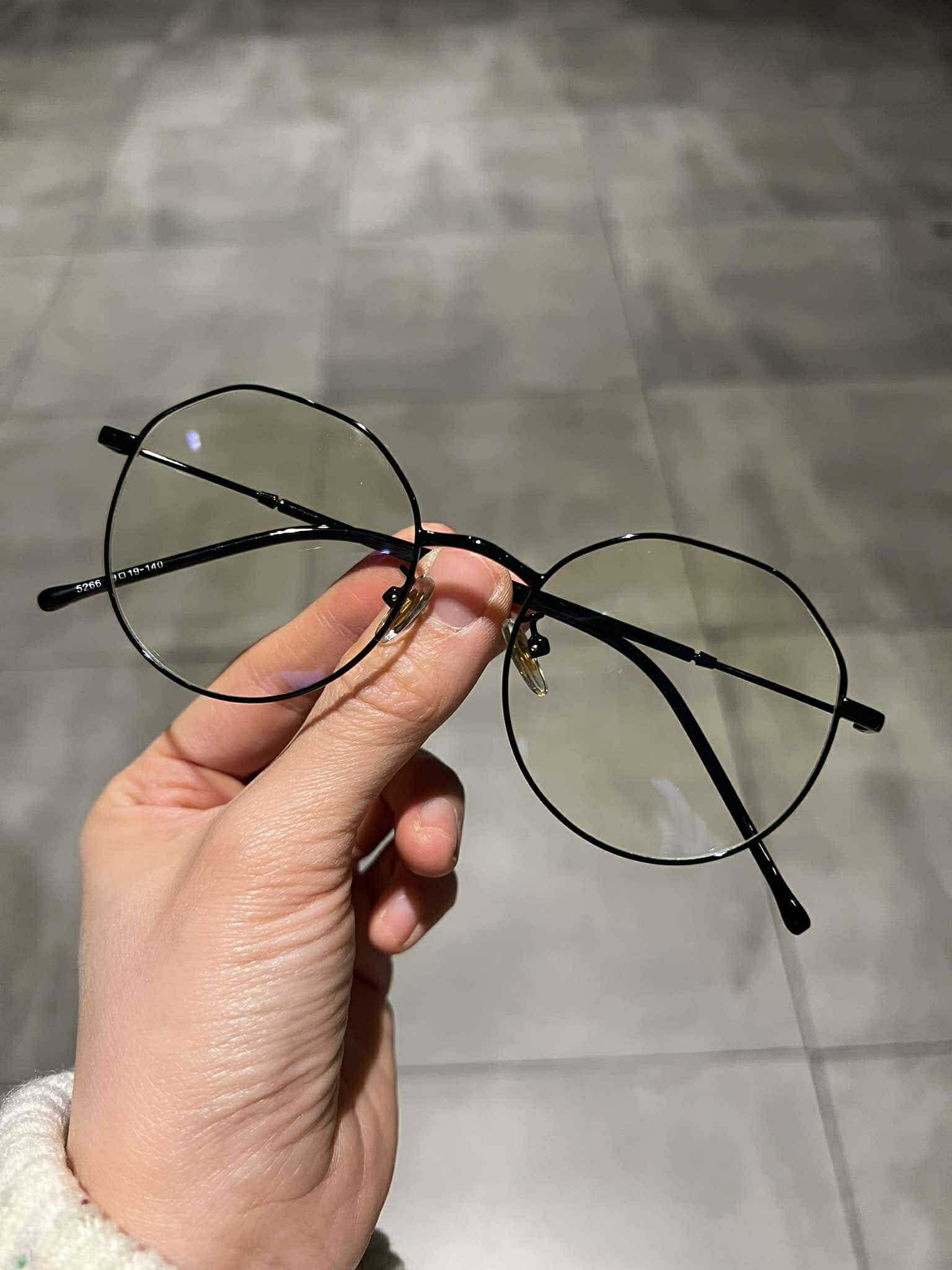 Kính thời trang ulzzang Hàn Quốc dáng lục lăng