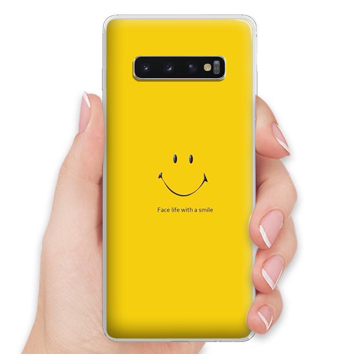Ốp lưng điện thoại Samsung Galaxy S10 - Silicon dẻo - 0271 SMILE02 - Hàng Chính Hãng