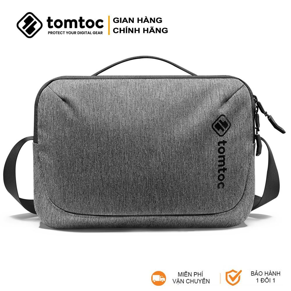 Túi đeo chéo TOMTOC Crossbody for Tech Accessories &amp; iPad Pro / Tablet 11inch Gray - H02-A01G - Hàng Chính Hãng