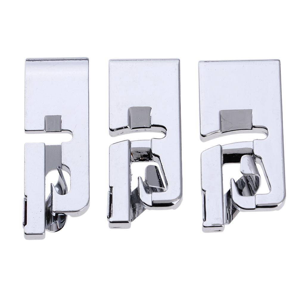2-3pack 3pcs 3mm 4mm 6mm Narrow Rolled Hem Sewing Machine Presser Foot