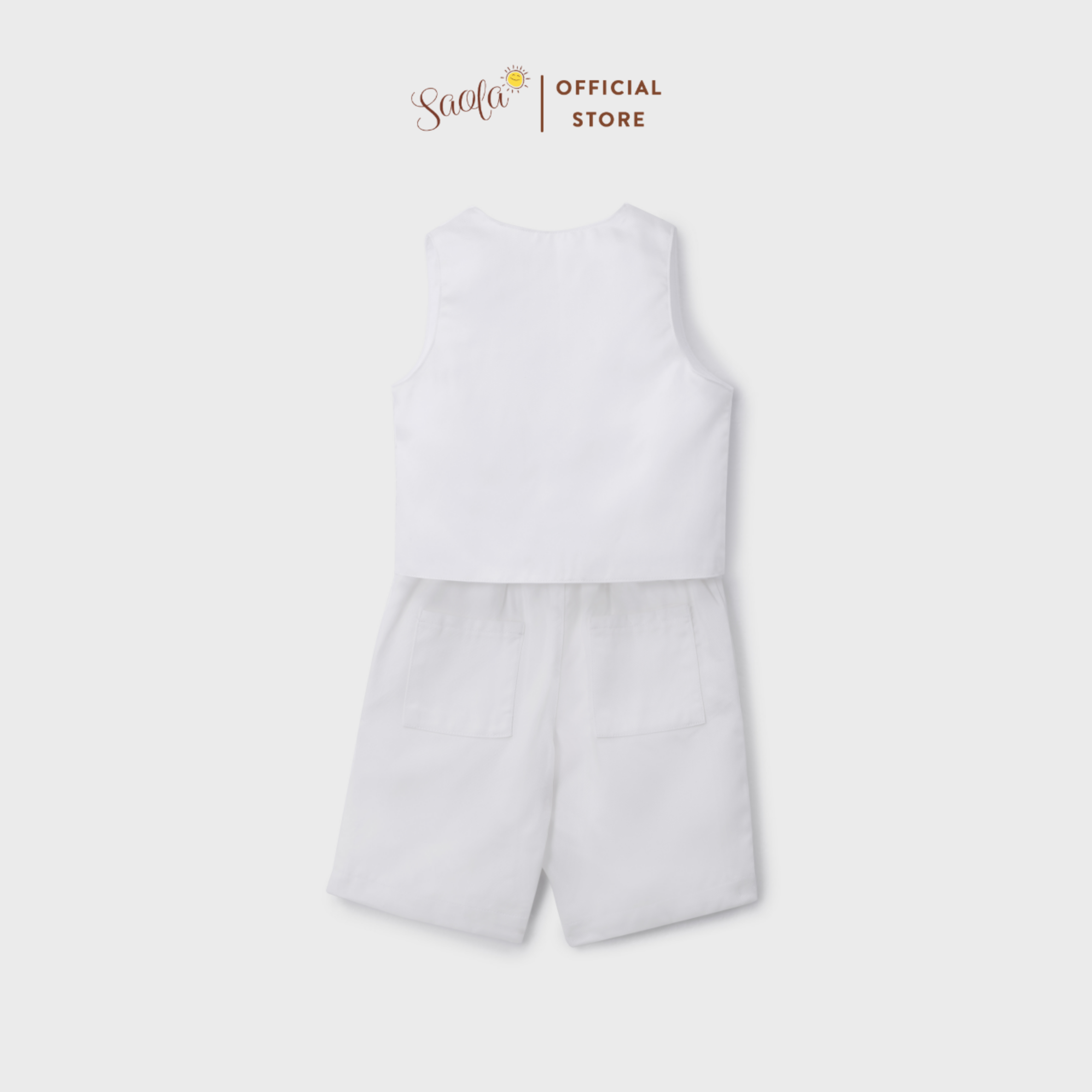 Bộ Gile Chất Liệu Linen Cao Cấp Phong Cách Hàn Quốc Cho Bé Trai - AVETT SET - GIL002 - SAOLA KIDS CLOTHING