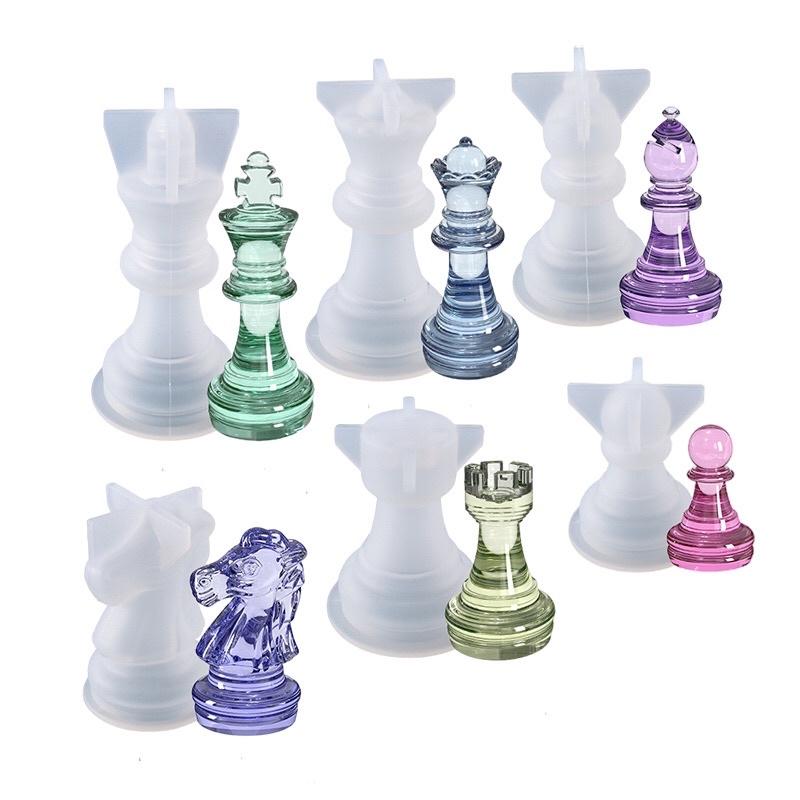 Bộ Khuôn Silicone Hình Cờ Vua Gồm 6 Khuôn Nhỏ Mini - Trường Thịnh Sài Gòn