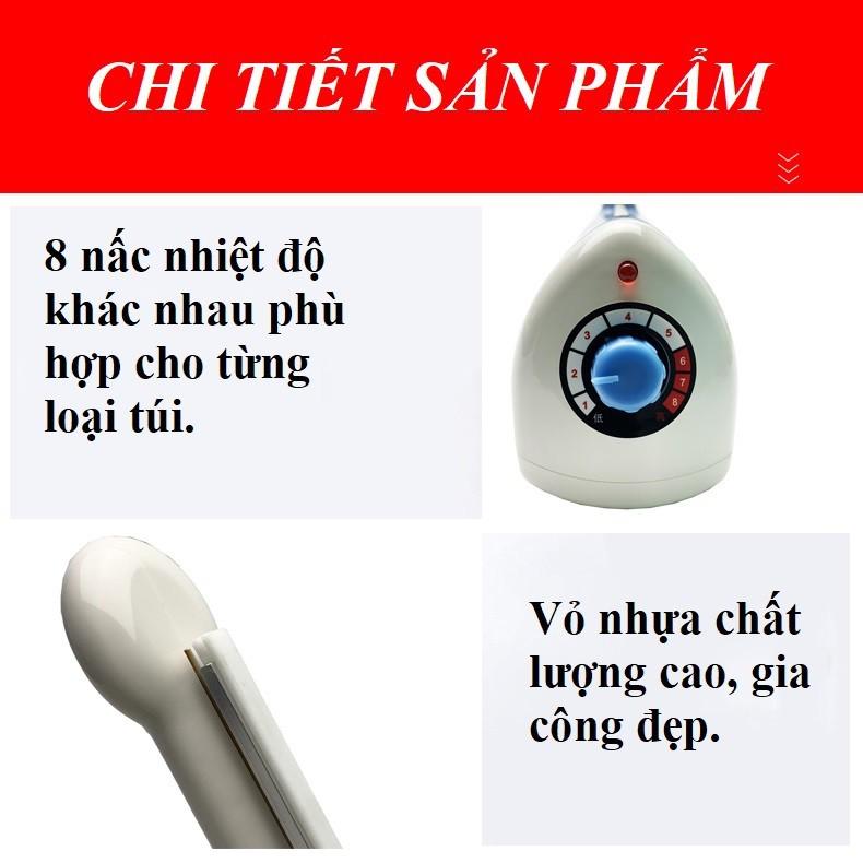 Máy hàn miệng túi nilon dập tay chuyên dụng vỏ nhựa 200x2 ( màu trắng)