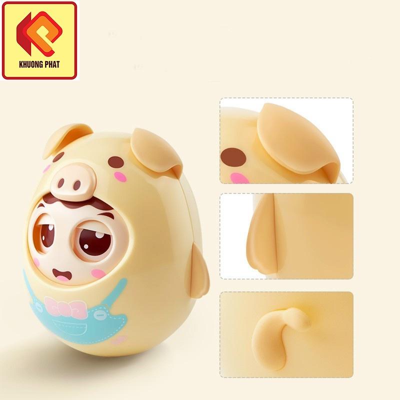 Lật Đật Heo Con Đồ Chơi Tinh Nghịch Chớp Mắt Có Chuông Nhẹ Nhàng Cho Bé. Siêu dễ thương