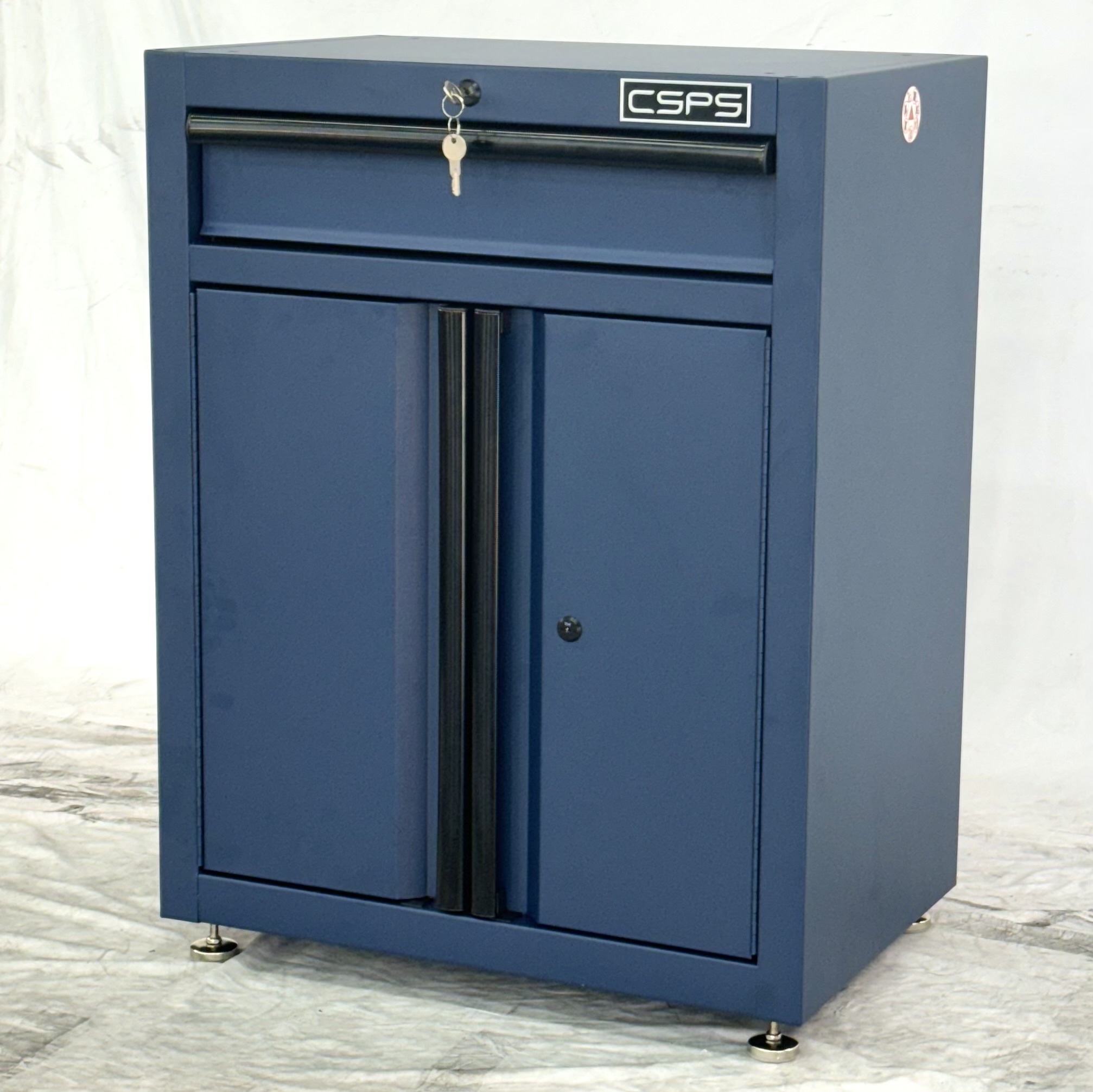 Tủ Dụng Cụ CSPS 61cm - 01 Hộc Kéo Màu Xanh Dương Chân Tăng Chỉnh