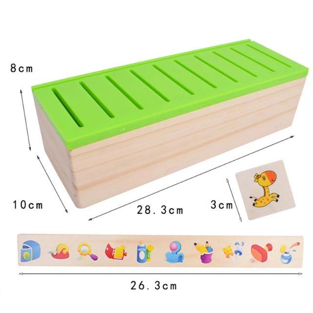 Đồ chơi gỗ hộp thả hình phân loại theo chủ đề cho bé
