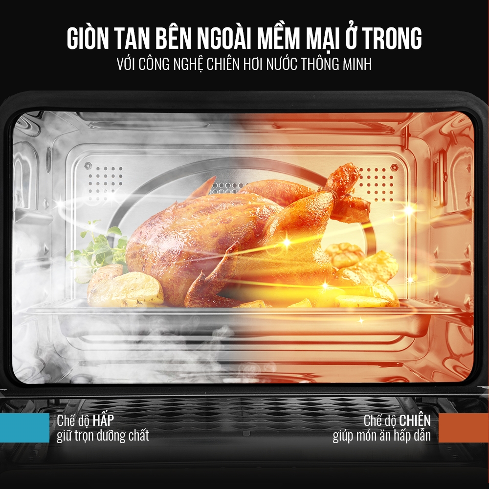 Lò Chiên Hơi Nước Elmich AFE-3944 - Hàng Chính Hãng