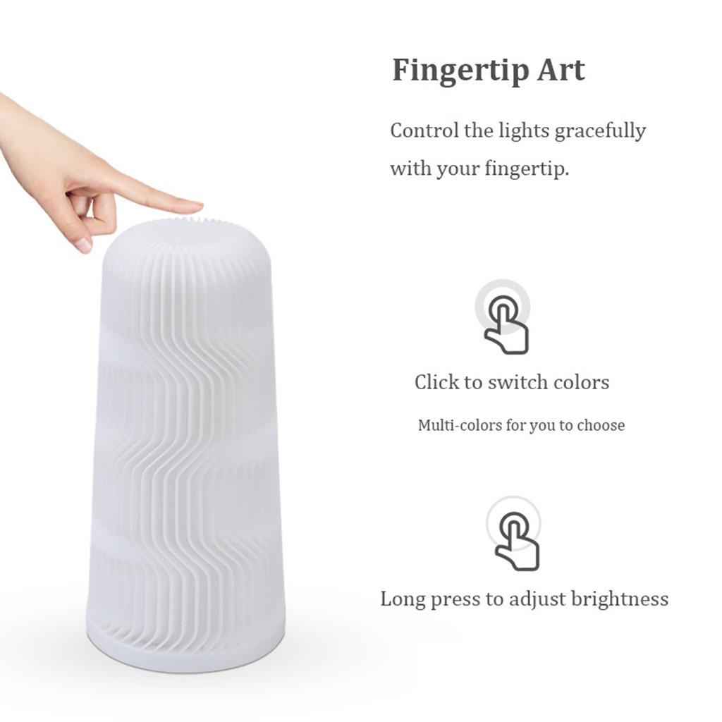 3D Printed Touch Control Night Light Table Bedside Lamp Bedroom Xmas Present