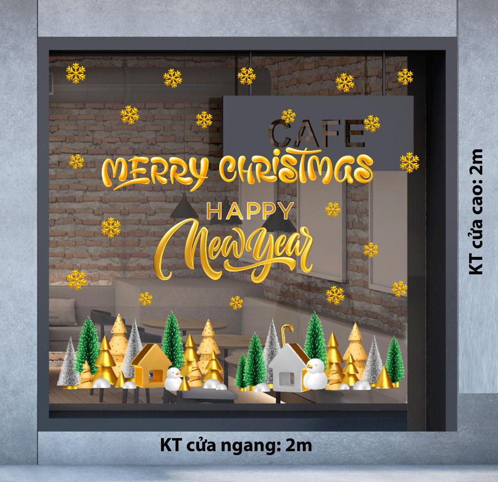 Decal trang trí NOEL 2024 combo số 20