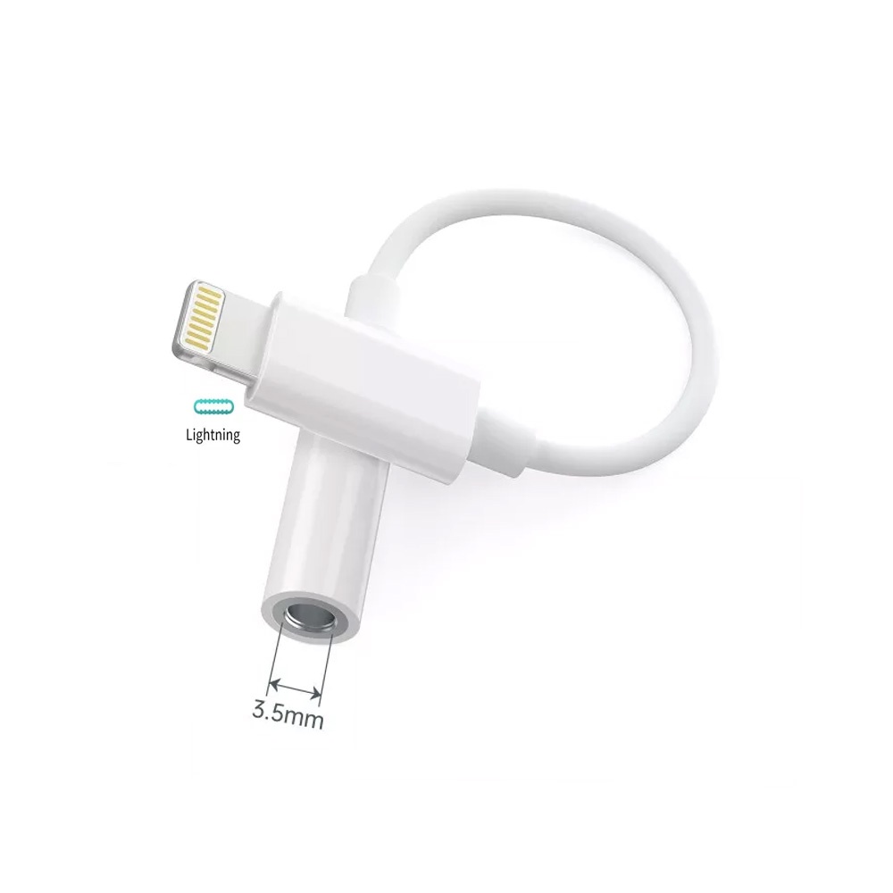 Cáp chuyển đổi từ cổng IP ra 3.5mm CHOETECH AUX005 (HÀNG CHÍNH HÃNG)