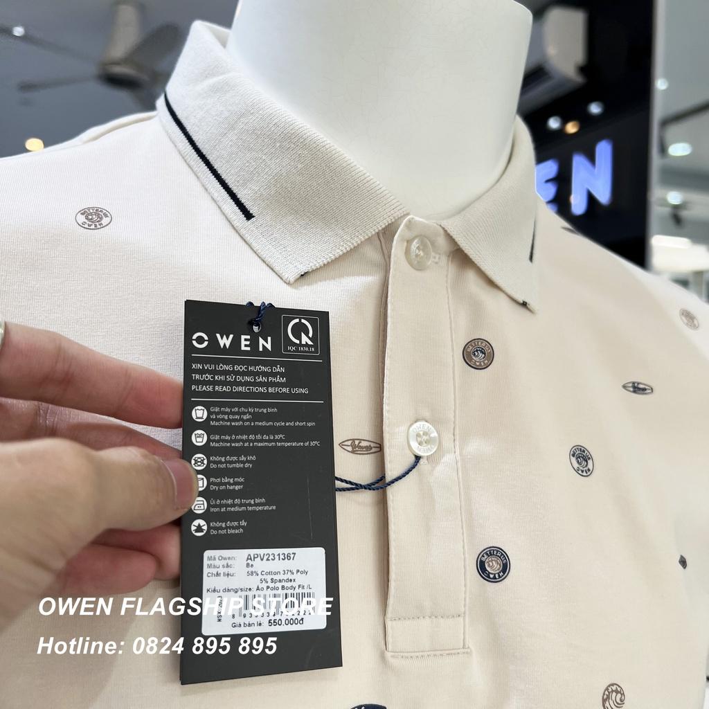 Áo Polo nam Owen cao cấp mát lạnh thấm hút mồ hôi APV231367