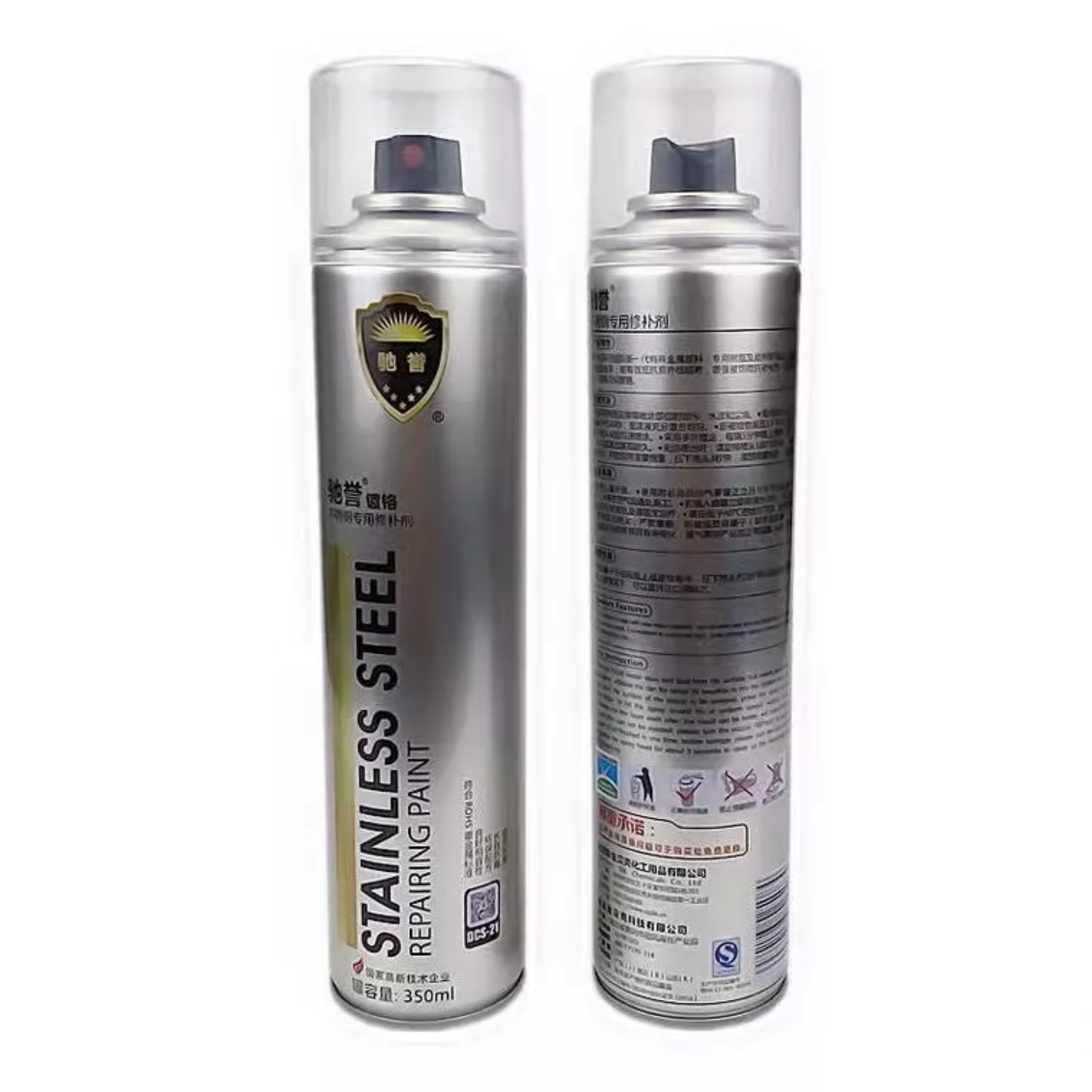 Sơn Bạc Mạ Crom màu inox Sáng Bóng 350ml sơn chịu nhiệt sơn bô xe chuyên dụng