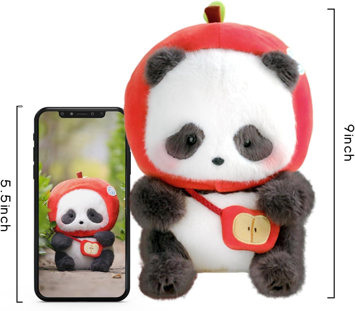 Đồ Chơi Thú Bông Panda Roll Apple Hat - 52Toys