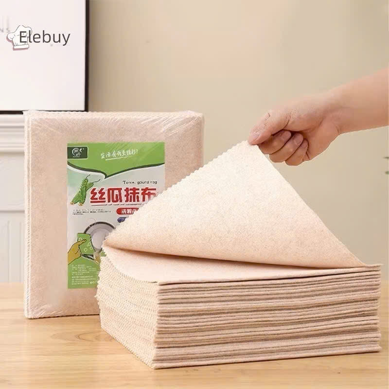 Set 10 Khăn Lau Xơ Mướp Làn Bếp, Bát Đũa Sạch Sẽ, Lau Sạch Vết Bẩn Dầu Mỡ - HÀNG CHÍNH HÃNG MINIIN