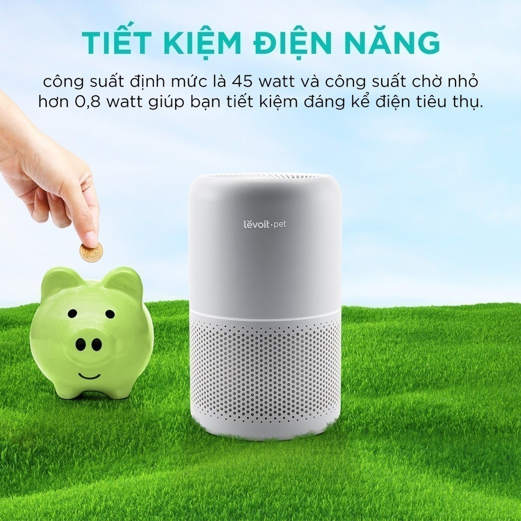 Máy Lọc Không Khí Levoit Core P350 - Diện tích 40m2, Chuyên dùng cho thú cưng- Hàng Chính Hãng